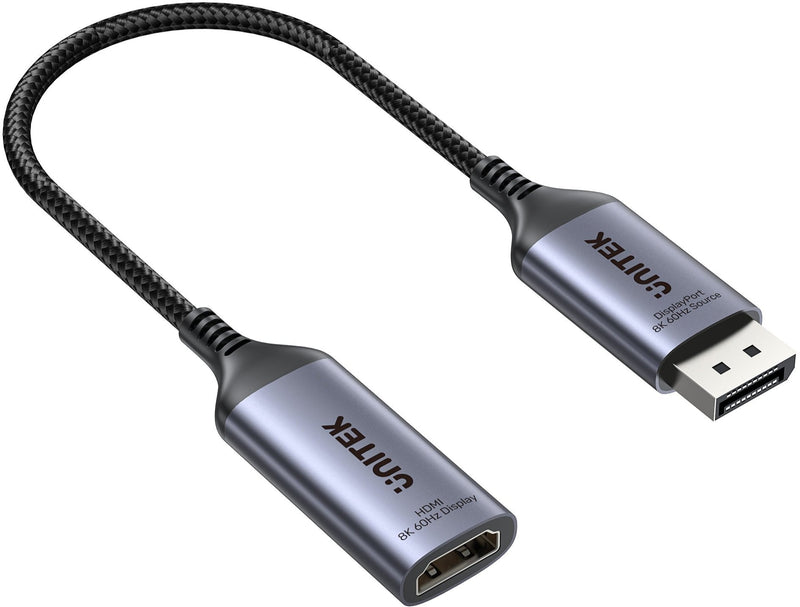 UNITEK 8K DisplayPort 1.4 轉 HDMI 2.1 轉接器 V1611A01