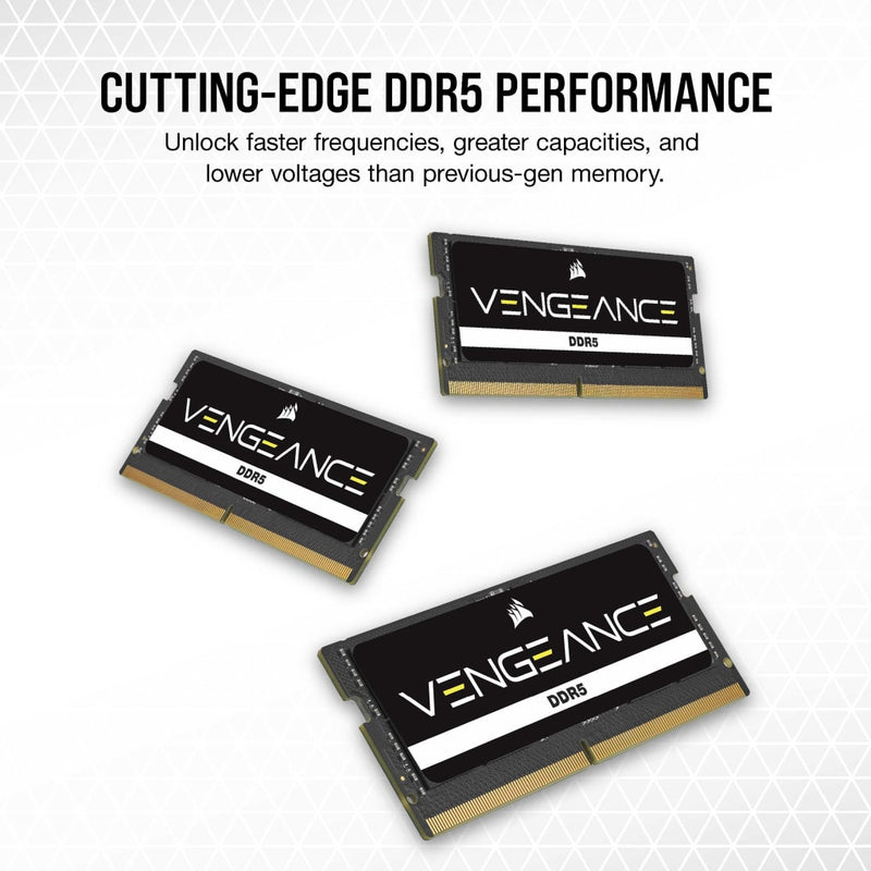 CORSAIR DDR5 SODIMM VENGEANCE 64GB Kit (2x32GB) DDR5 5600MHz CMSX64GX5M2A5600C48 Memory