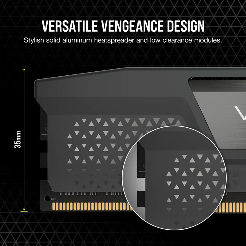 CORSAIR 96GB Kit (2x48GB) VENGEANCE CMK96GX5M2B6000Z30 DDR5 6000MHz Memory (AMD EXPO & Intel XMP 3.0)