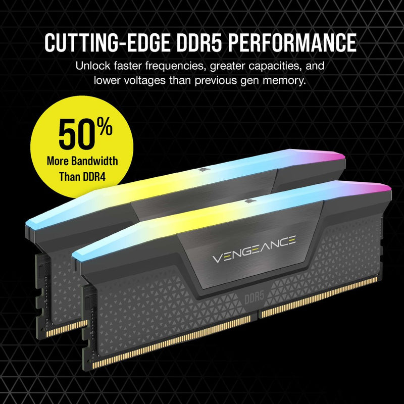 [This week’s special offer] CORSAIR 32GB Kit (2x16GB) VENGEANCE RGB CMH32GX5M2E6200C36 DDR5 6200MHz Memory