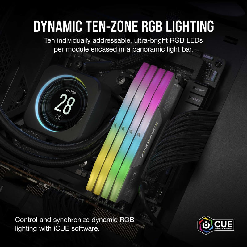 [This week’s special offer] CORSAIR 32GB Kit (2x16GB) VENGEANCE RGB CMH32GX5M2E6200C36 DDR5 6200MHz Memory