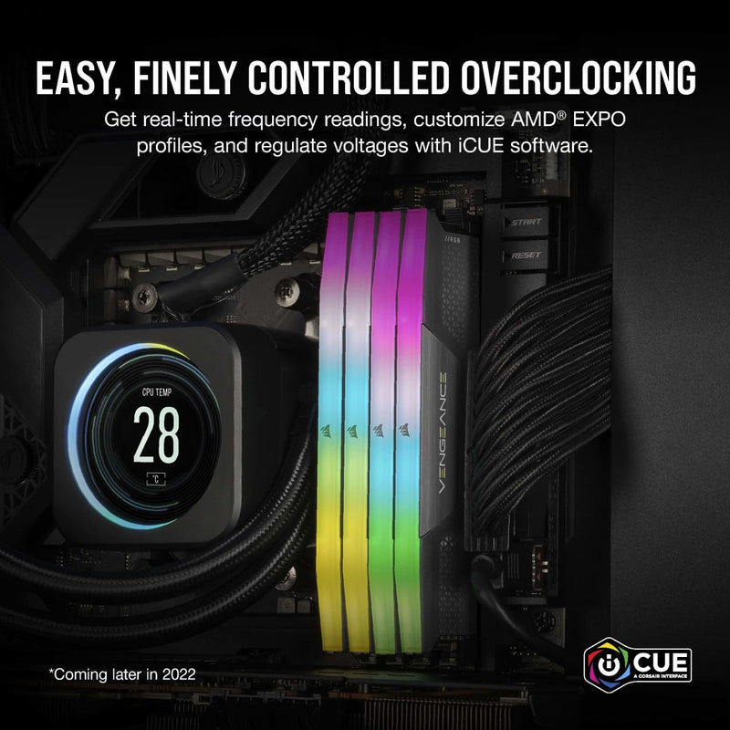 [This week’s special offer] CORSAIR 32GB Kit (2x16GB) VENGEANCE RGB CMH32GX5M2E6200C36 DDR5 6200MHz Memory