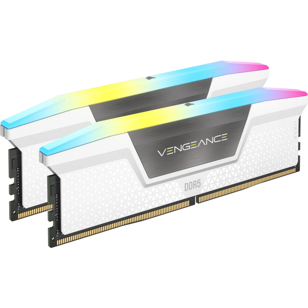 【本週特價】CORSAIR 32GB Kit (2x16GB) VENGEANCE RGB White 白色 CMH32GX5M2E6000Z36W DDR5 6000MHz Memory (AMD EXPO & Intel XMP 3.0)