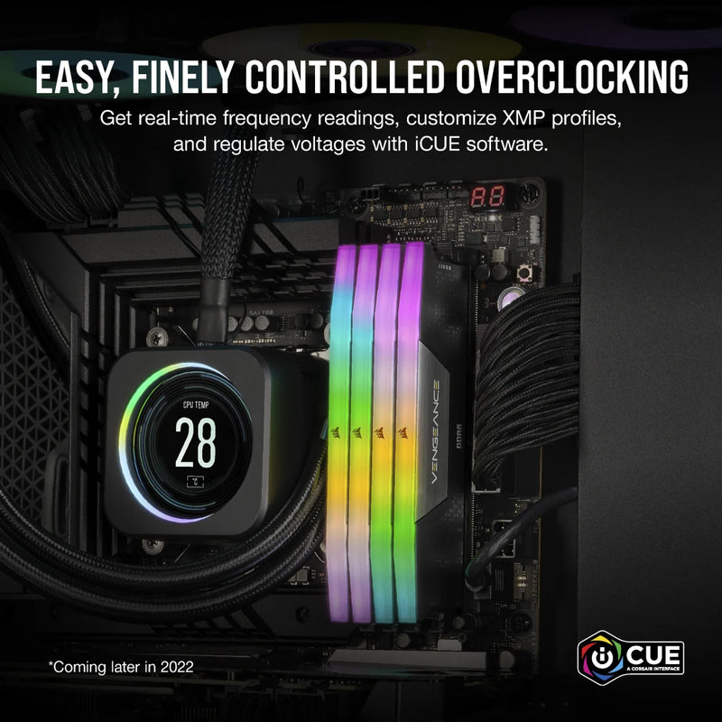 【本週特價】CORSAIR 64GB Kit (2x32GB) VENGEANCE RGB CMH64GX5M2B6400C32 DDR5 6400MHz Memory