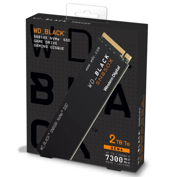 WD_BLACK 2TB SN850X WDS200T2X0E M.2 2280 PCIe Gen4 x4 SSD