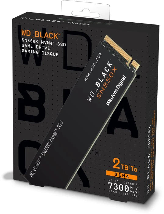 WD_BLACK 2TB SN850X WDS200T2X0E M.2 2280 PCIe Gen4 x4 SSD 