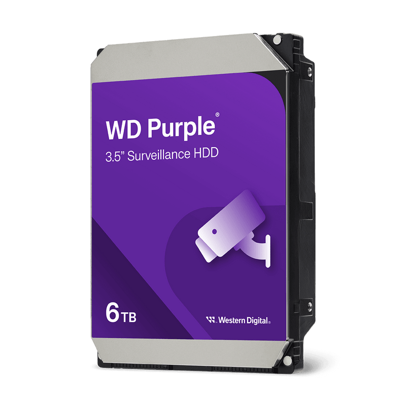 WD 6TB Purple WD64PURZ Surveillance 3.5" SATA 5400rpm 256MB Cache HDD