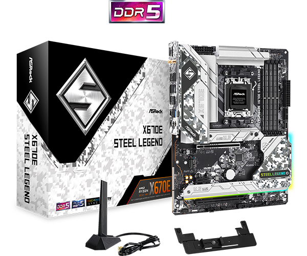 ASRock X670E Steel Legend DDR5,Socket AM5 ATX Motherboard