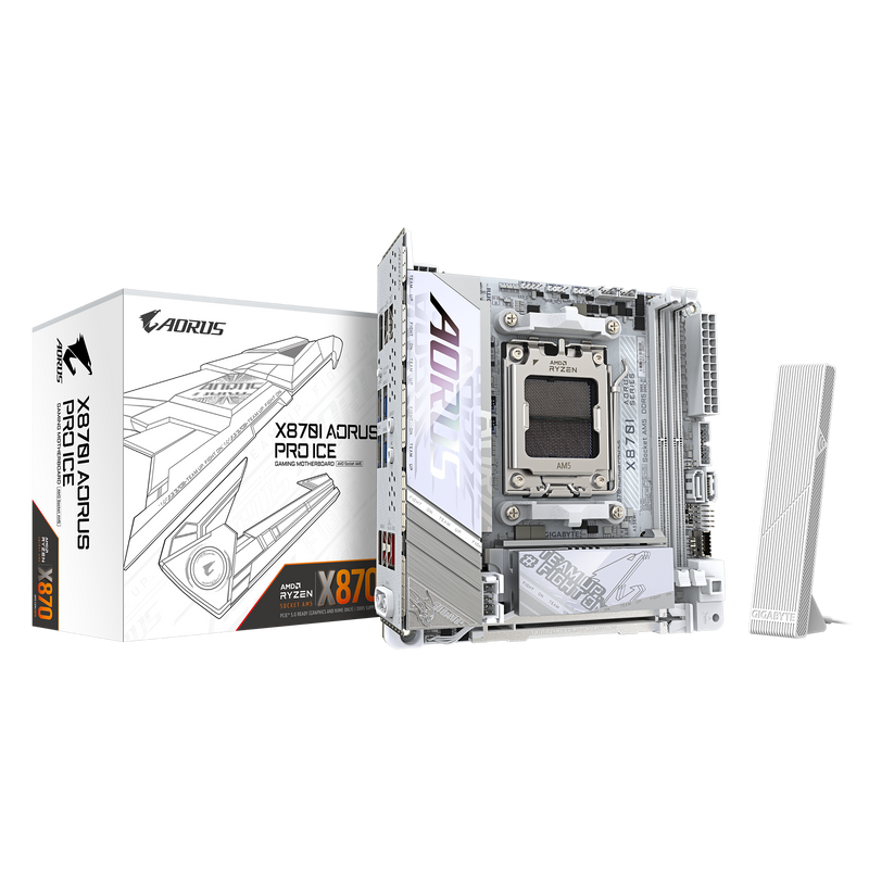 GIGABYTE X870I AORUS PRO ICE DDR5,Socket AM5 Mini-ITX Motherboard