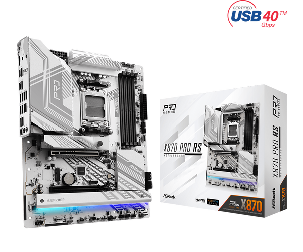 ASRock X870 Pro RS DDR5,Socket AM5 ATX Motherboard