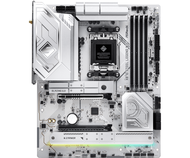 ASRock X870 Steel Legend WiFi DDR5,Socket AM5 ATX Motherboard