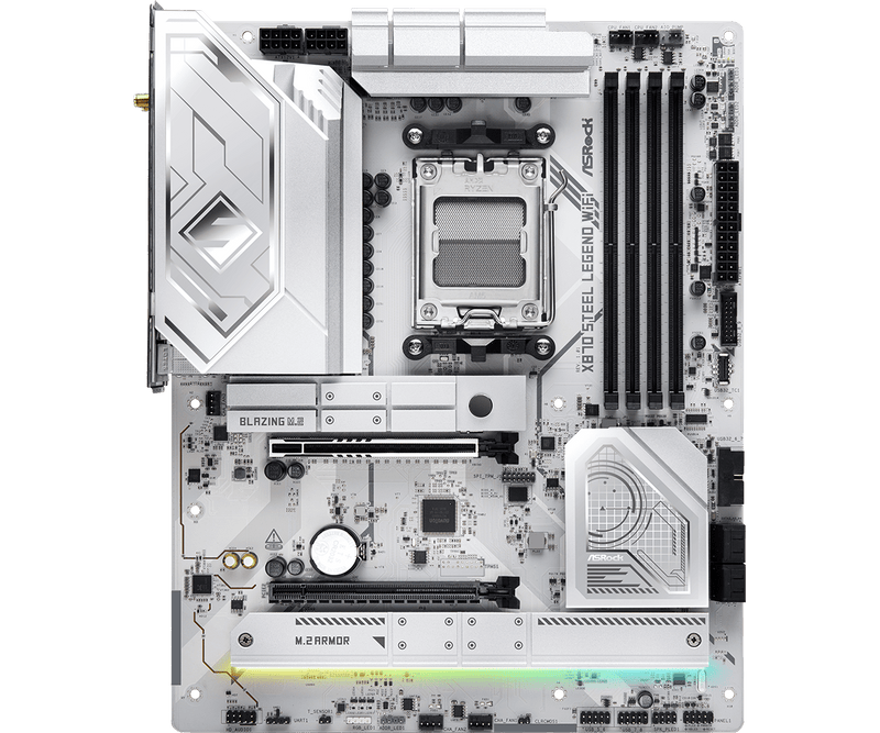 ASRock X870 Steel Legend WiFi DDR5,Socket AM5 ATX Motherboard