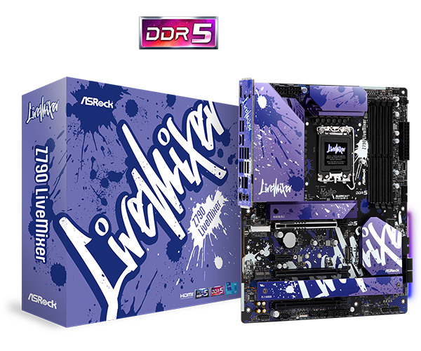 ASRock Z790 LiveMixer DDR5,LGA 1700 ATX Motherboard