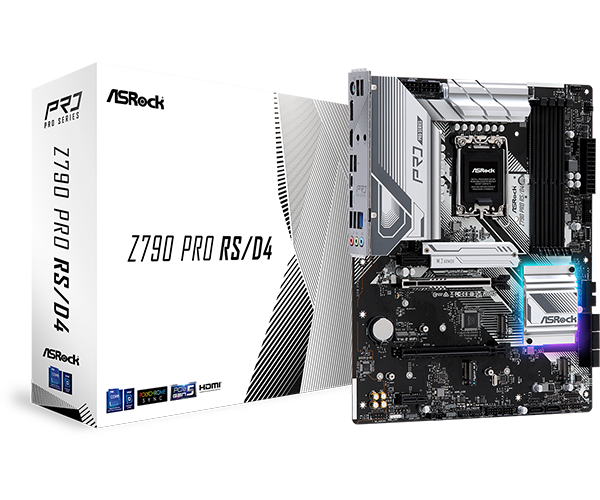 ASRock Z790 Pro RS/D4 DDR4,LGA 1700 ATX Motherboard