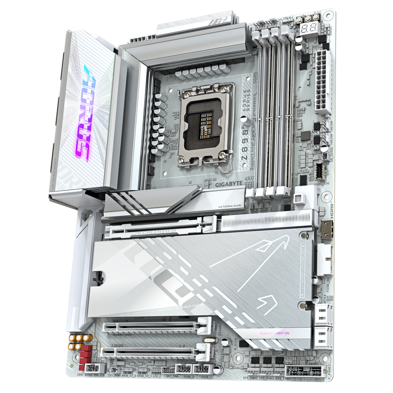 GIGABYTE Z890 AORUS PRO ICE DDR5,LGA 1851 ATX Motherboard 白色主機板