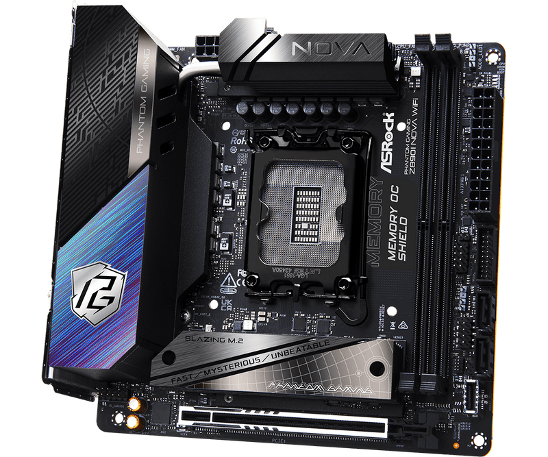 ASRock Z890I Nova WiFi DDR5,LGA 1851 Mini-ITX Motherboard