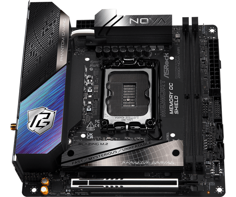 ASRock Z890I Nova WiFi DDR5,LGA 1851 Mini-ITX Motherboard