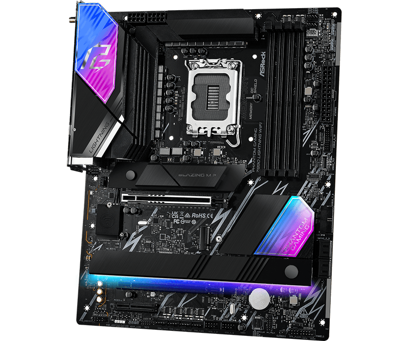 ASRock PHANTOM GAMING Z890 Lightning WiFi DDR5,LGA 1851 ATX Motherboard