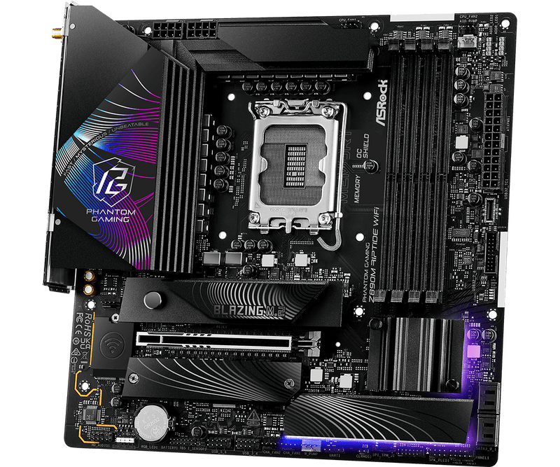 ASRock Z890M Riptide WiFi DDR5,LGA 1851 mATX Motherboard 