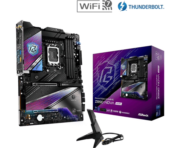 ASRock PHANTOM GAMING Z890 Nova WiFi DDR5,LGA 1851 ATX Motherboard