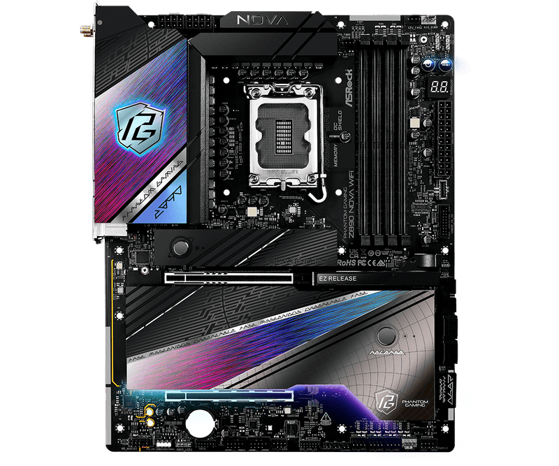 ASRock PHANTOM GAMING Z890 Nova WiFi DDR5,LGA 1851 ATX Motherboard