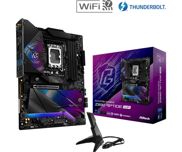 ASRock PHANTOM GAMING Z890 Riptide WiFi DDR5,LGA 1851 ATX Motherboard