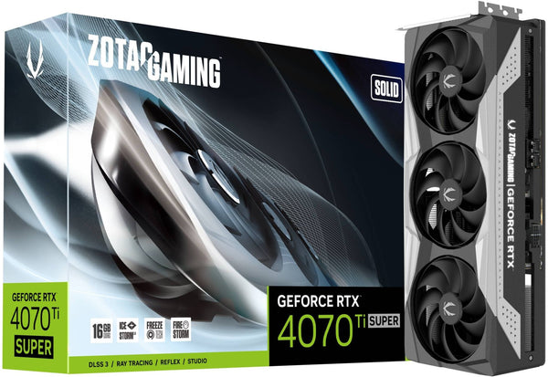 ZOTAC GAMING GeForce RTX™ 4070 Ti SUPER SOLID 16GB GDDR6X ZT-D40730R-10P