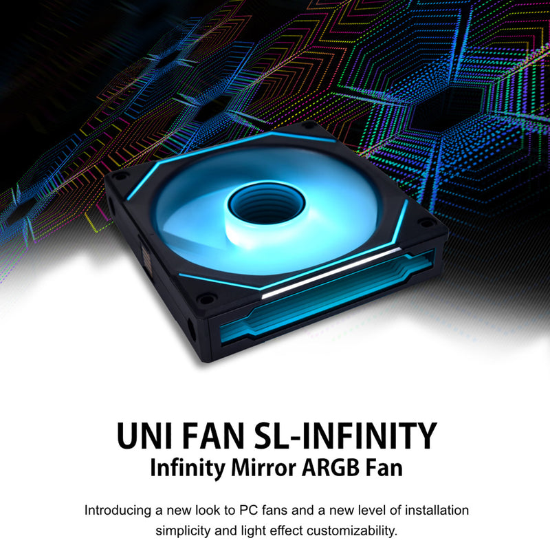 LIAN LI UNI FAN SL INFINITY 120 RGB UF-SLIN120-3B black fan (3 in 1) 