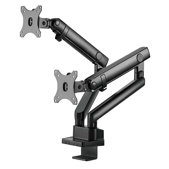 Silverstone SST-ARM25 - Dual monitor support arm equipped with multi-function adjustment mechanical spring design (Max 32"/9KG) 