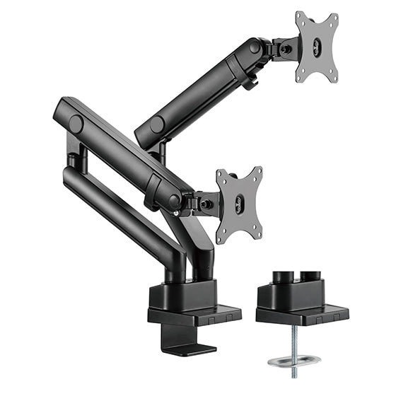 Silverstone SST-ARM25 - Dual monitor support arm equipped with multi-function adjustment mechanical spring design (Max 32"/9KG) 