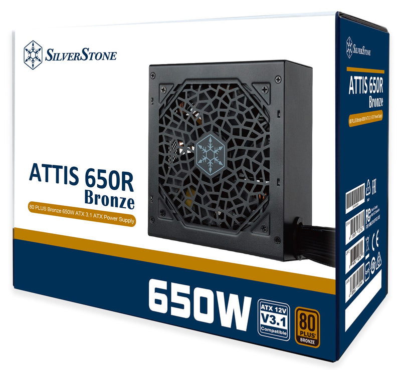 SilverStone ATTIS 650R 650W ATX 3.1 80Plus Bronze Power Supply