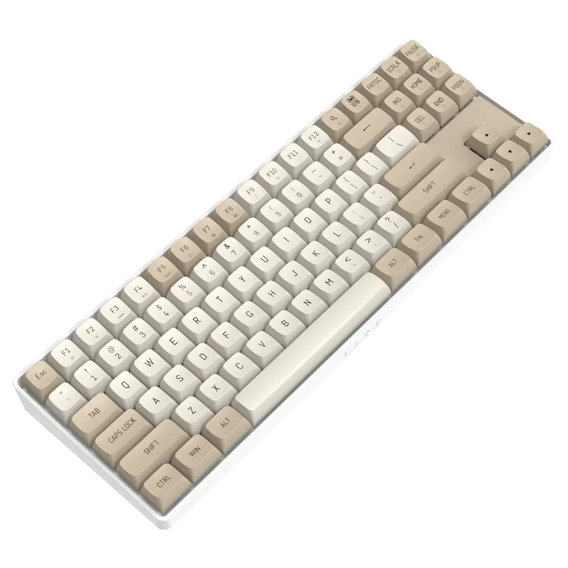 darkFlash GD87 Wireless Mechanical Keyboard - Milky & Brown 奶茶色