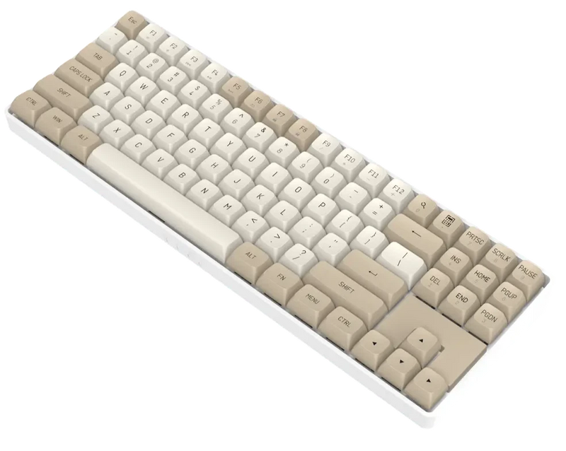 darkFlash GD87 Wireless Mechanical Keyboard - Milky & Brown 奶茶色