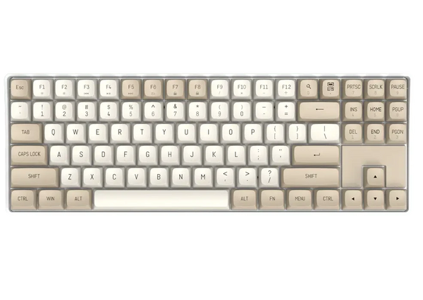 darkFlash GD87 Wireless Mechanical Keyboard - Milky & Brown 奶茶色