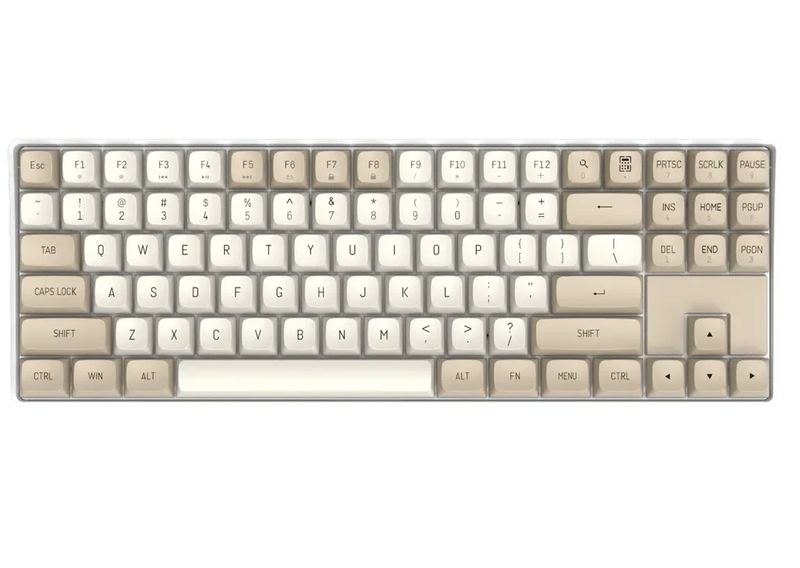 darkFlash GD87 Wireless Mechanical Keyboard - Milky & Brown 奶茶色