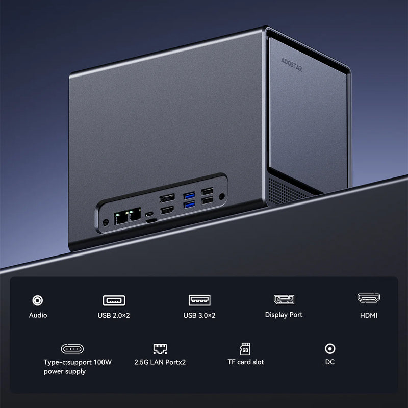 AOOSTAR WTR PRO Intel N100 4 Bay NAS Mini PC (BS-AWTRN10)