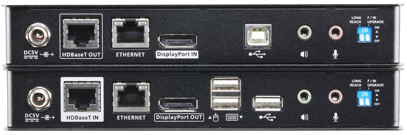 ATEN CE920 4K USB DisplayPort HDBaseT™ 2.0 KVM Audio Extender, Remote