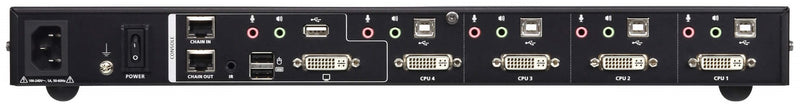 ATEN CM1164A 4 Port DVI-D USB Multi-View KVMP Control Center (up to 4 x 4)