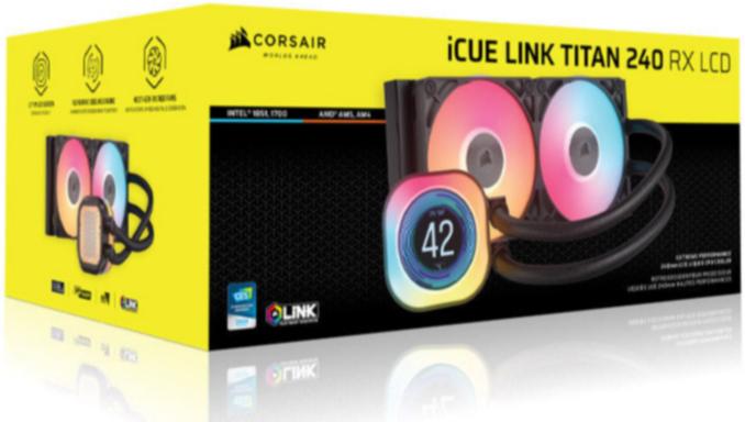 [最新產品] CORSAIR iCUE LINK TITAN 240 RX LCD 240mm Liquid CPU Cooler CW-9061022-WW