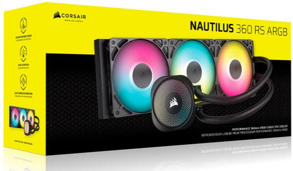 CORSAIR NAUTILUS RS ARGB 360mm Liquid CPU Cooler CW-9060093-WW