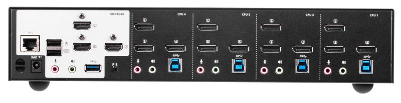 ATEN CS1964 4-Port USB3.0 True 4K DisplayPort Triple Display KVMP Switch