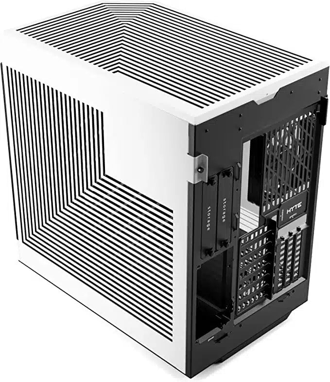 HYTE CA-HY60BW Black and White Tempered Glass Mid-Tower ATX Case w/RiserCable 4.0