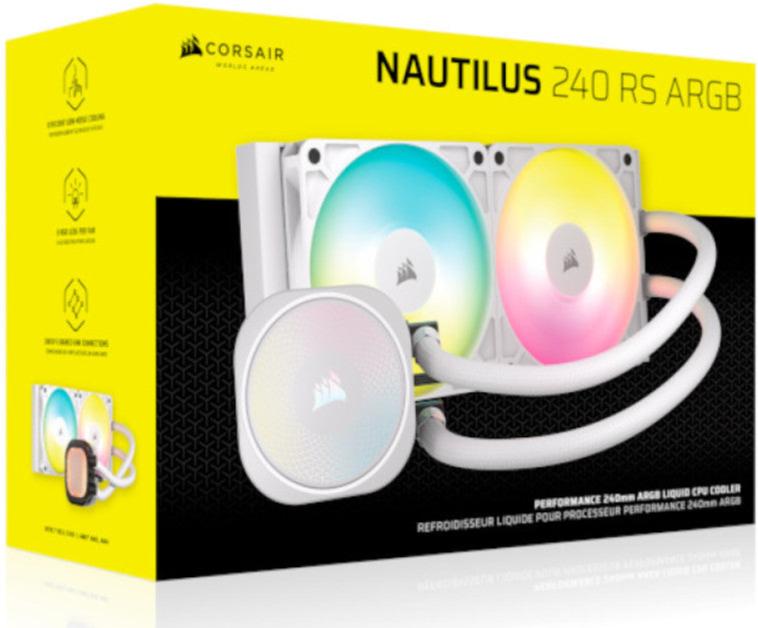 CORSAIR NAUTILUS RS ARGB WHITE 白色 240mm Liquid CPU Cooler CW-9060094-WW