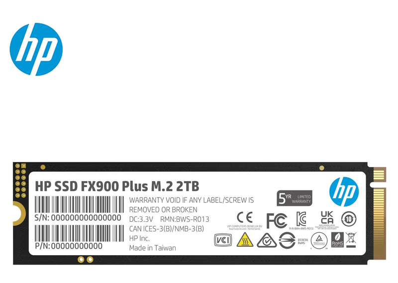 HP 2TB FX900 Plus PCIe Gen4x4 M.2 SSD (HD-HFX902T)