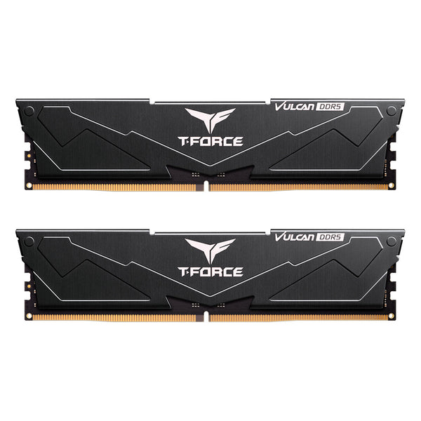 TEAMGROUP 64GB Kit (2x32GB) Vulcan D5 Black DDR5 6000MHz Memory FLBD564G6000HC38ADC01 (RM-VI5B64K)