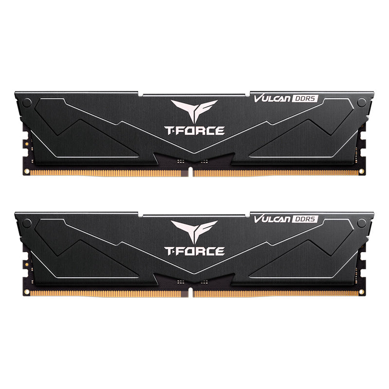 TEAMGROUP 64GB Kit (2x32GB) Vulcan D5 Black DDR5 6000MHz Memory FLBD564G6000HC38ADC01 (RM-VI5B64K)