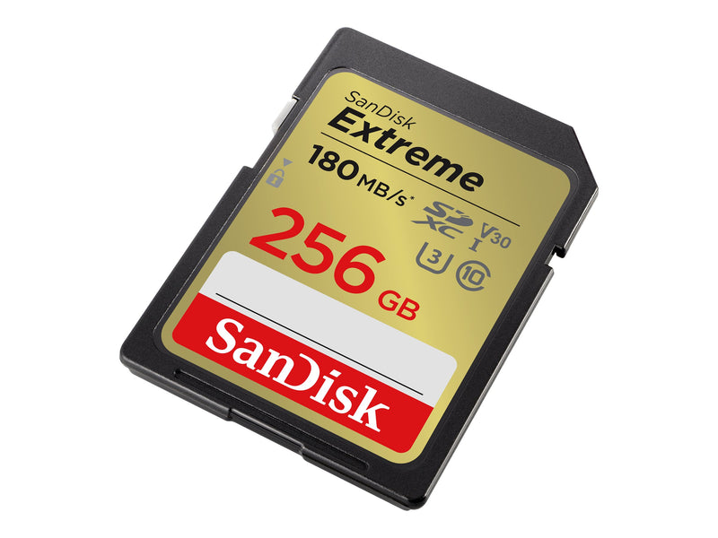 SanDisk 256GB Extreme SDXC (V30, UHS-I/U3, CL10, 180R/130W MB/s) SDSDXVV-256G-GNCIN 772-4535