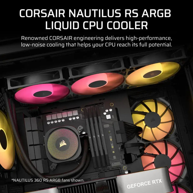 CORSAIR NAUTILUS RS ARGB 360mm Liquid CPU Cooler CW-9060093-WW