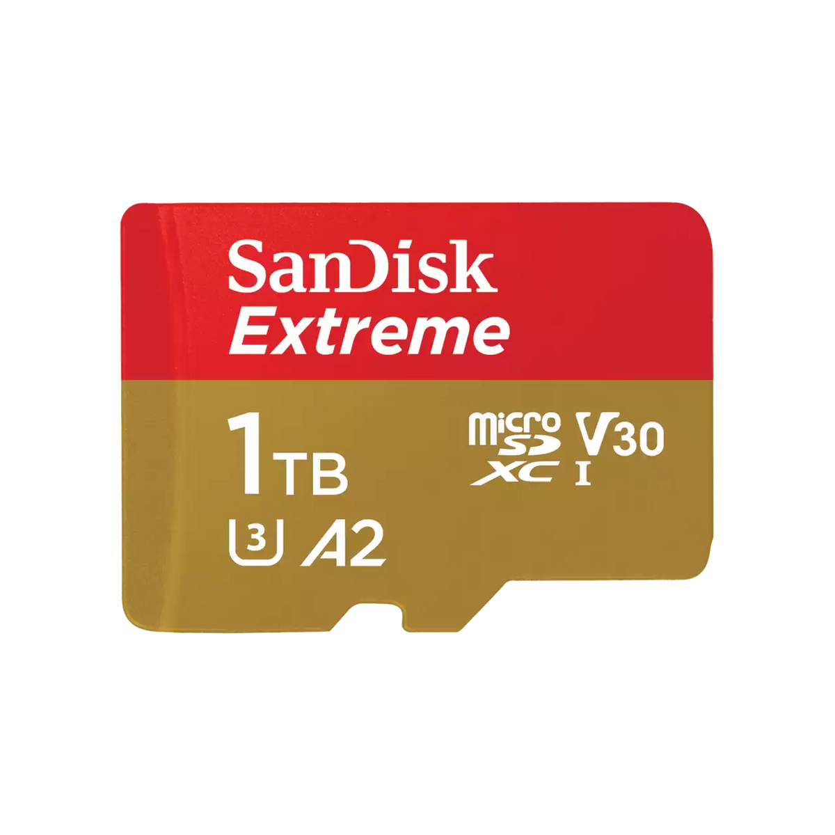 SanDisk 1TB Extreme microSDXC (A2, V30, UHS-I/U3, 190R/130W MB/s) SDSQXAV- 1T00-GN6MN 772-4526