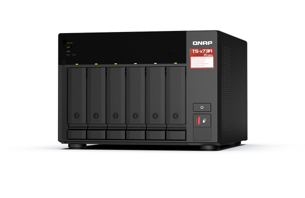 QNAP TS-673A-8G 6-Bays NAS (AMD Ryzen V1500B 2.2 GHz Quad Core CPU, 8GB DDR4 RAM) 